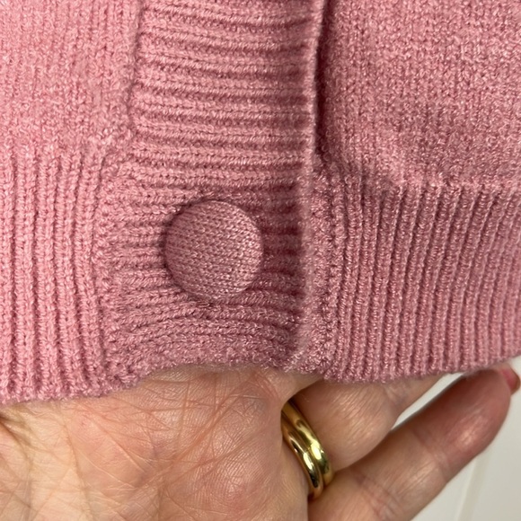 Jessica Simpson Womens Cardigan XS Pink Short Sleeves Embroidered Floral NWT - Picture 6 of 12